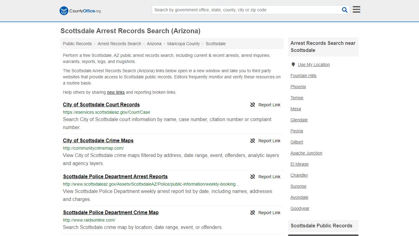 Arrest Records Search - Scottsdale, AZ (Arrests & Mugshots)